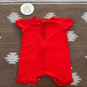 Little Sleepies Bright Red Shorty Zippy